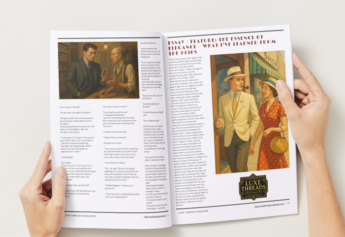 Luxe Threads Magazine — Issue 03 (2025): Sprezzatura In The City
