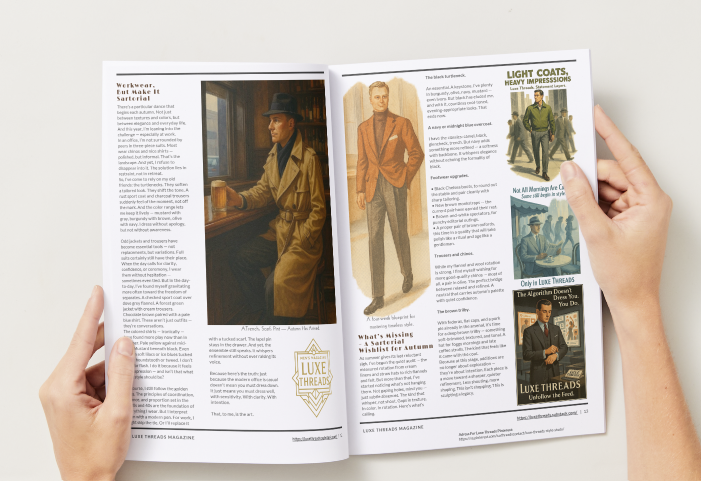 Luxe Threads Magazine — Issue 04 (2025): Fall With Style