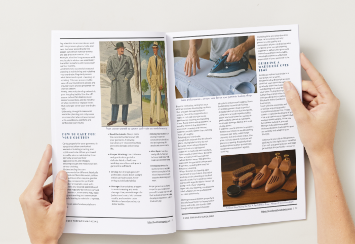 Luxe Threads Magazine — Issue 02 (2025): Building A Wardrobe From the Ground Up